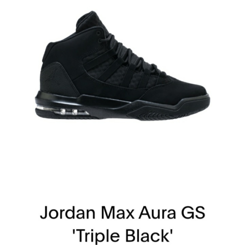 Jordan Max Aura GS Triple Black
